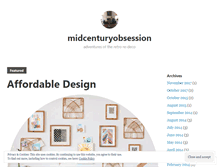 Tablet Screenshot of midcenturyobsession.com